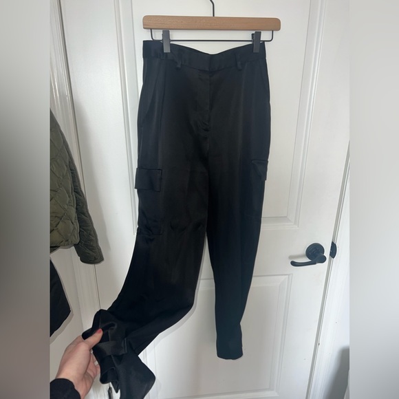 Aritzia Refiner Satin Cargo Pants - Picture 2 of 7